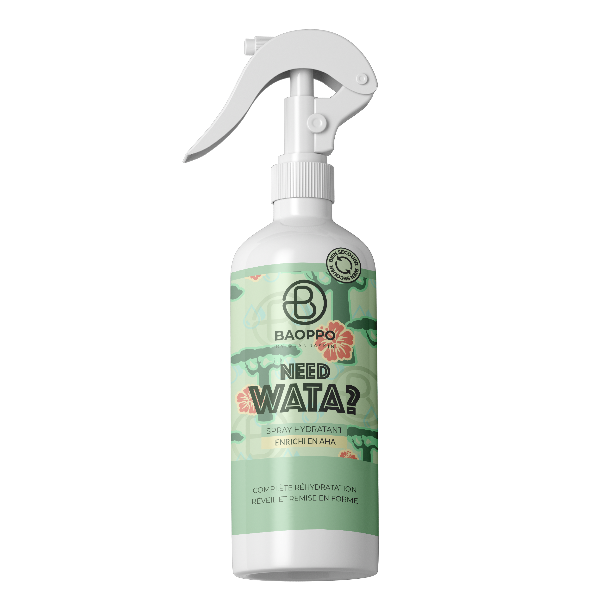 Baoppo Spray hydratant Hibiscus & AHA 200 ml